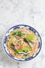 チンゲン菜とキノコの玉子あん