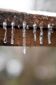 Icicles hanging