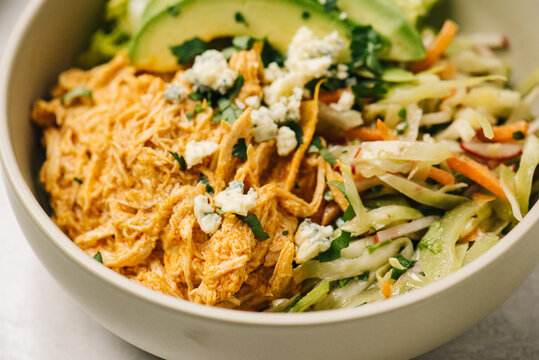 Shredded Buffalo Chicken Salad Detail