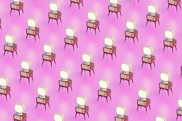 Repeating patterns: retro televisions
