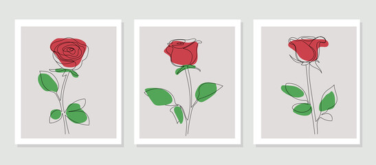 Floral spring paintings