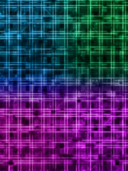 Abstract glitch art grid background image.