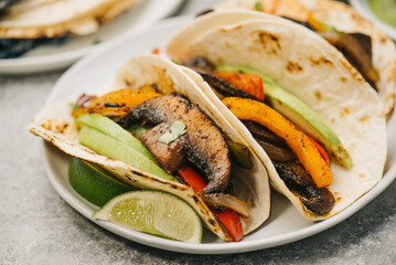 Vegetarian Fajitas Closeup