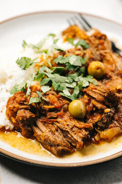 Ropa Vieja with rice