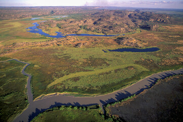 Kakadu National Park, Northern Territory, aeria view of l Arnham land and the east Alligator river. © 169169