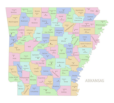 Arkansas Map Cities Images – Browse 2,364 Stock Photos, Vectors, and ...