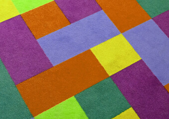 Fototapeta premium Bright colorful carpet on the floor