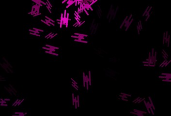 Dark Purple vector pattern with narrow lines.