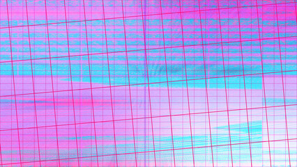 Abstract glitch art grid background image.