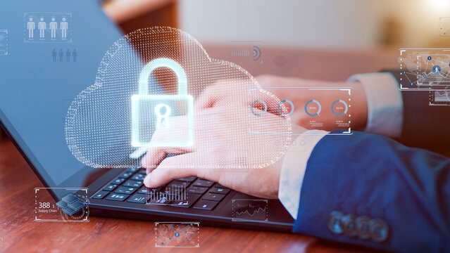 DX サイバーセキュリティ、インターネット安全のイメージ