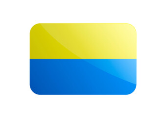 Blue yellow simple Ukraine flag