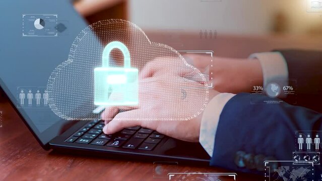 DX サイバーセキュリティ、インターネット安全のイメージ
