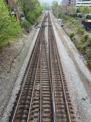 Obraz premium railway in the countryside