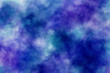 Cosmic watercolour texture. Abstract purple background.