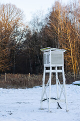 Weather monitoring station located in Granica, in Kampinos National Park. Picture taken in the...