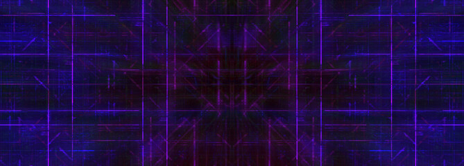 Abstract glitch art grid background image.