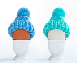 Fr&uuml;hst&uuml;cksei mit Wollm&uuml;tze