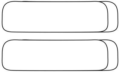 Mathematics equals sign doodle outline for colouring