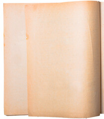 Old page open book as background. Yellow dirty grunge paper