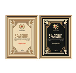 Vintage frame border retro label hand drawn antique engraving vector illustration typography poster 