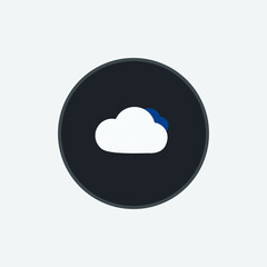 Weather icon. line and glyph version, outline and filled vector sign.