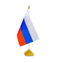 Russian flag, isolate on white background