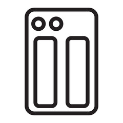 battery line icon
