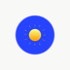 Weather icon. line and glyph version, outline and filled vector sign, sun and moon