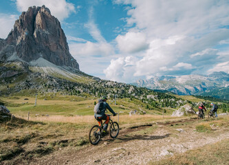 Fototapeta premium Mountain biker