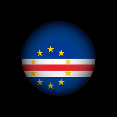 Country Cape Verde. Cape Verde flag. Vector illustration.