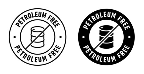 Petroleum free vector badge icon