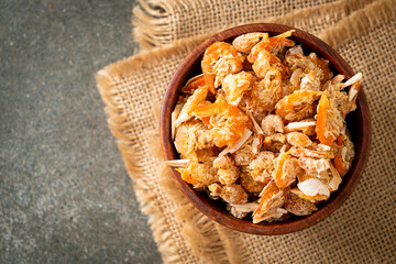 dried shrimps or dried salted prawn