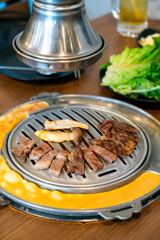 grilled meat in Korean style or Korean BBQ