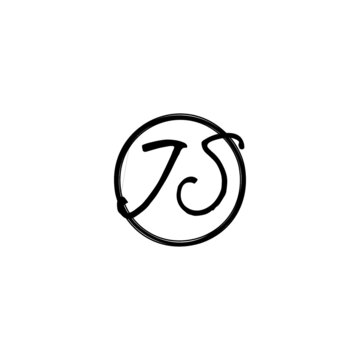 JS street style modern initial logo concept