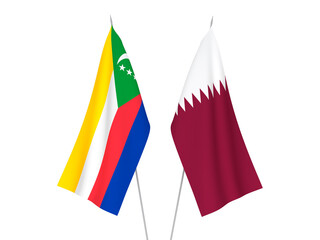 Qatar and Union of the Comoros flags