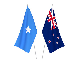 Somalia and New Zealand flags