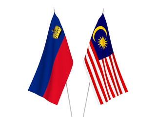 Malaysia and Liechtenstein flags
