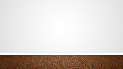 Naklejka premium Concept or conceptual vintage or grungy brown background of natural wood or wooden old texture floor as a retro pattern layout on white. A 3d illustration metaphor to time, material, emptiness, age