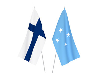 Federated States of Micronesia and Finland flags