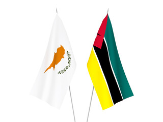 Republic of Mozambique and Cyprus flags