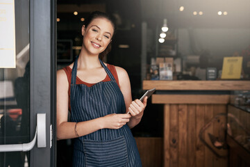 Because you need a break from your daily routine. Portrait of a confident young woman standing in...