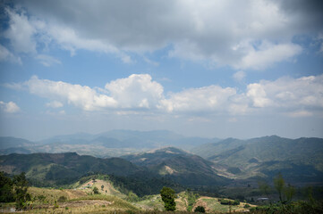 Naklejka premium panoramic mountain view