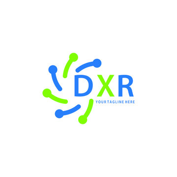 DXR logo design initial creative letter on white background.
DXR vector logo simple, elegant and luxurious,technology logo shape.DXR unique letter logo design. 