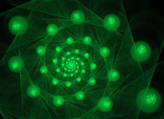fractal on black