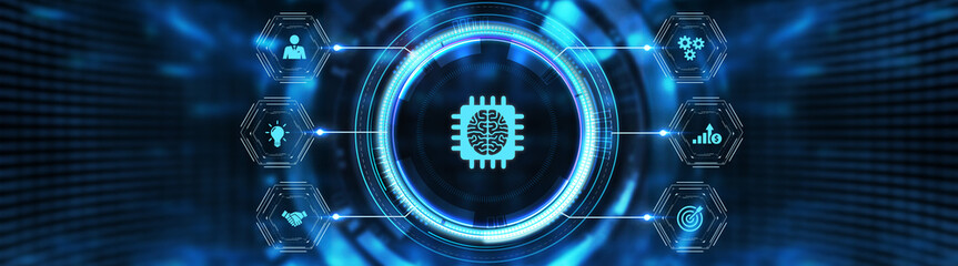 Internet of things - IOT concept. Businessman offer IOT products and solutions. 3d illustration