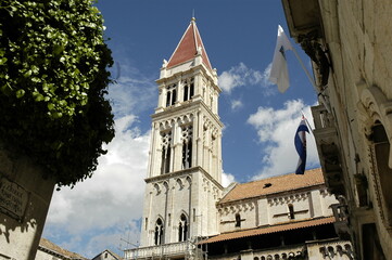 Trogir, Croatia. The St Lawrence' bell tower
