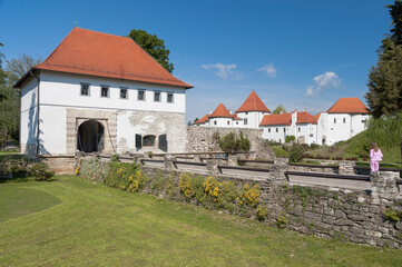Fototapeta na wymiar Varadzin, Croatia. Castle in the Old Town.