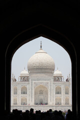 Fototapeta na wymiar Taj Mahal, India. Entering door.