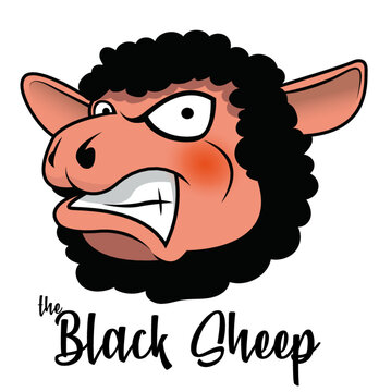 The black sheep vector