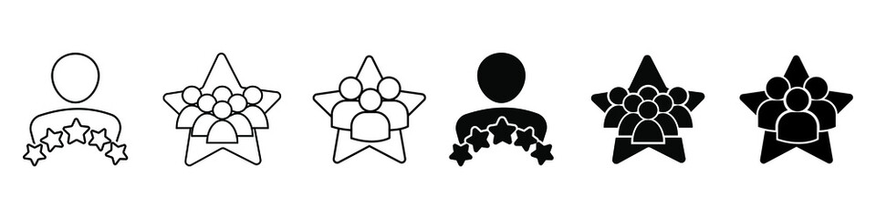 Feedback icon vector. Rating illustration sign. ambassador symbol or logo.